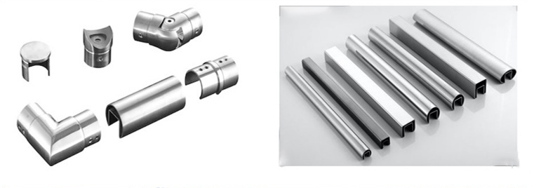 半岛网页版管厂定制304半岛网页版凹槽管 楼梯扶手凹槽管